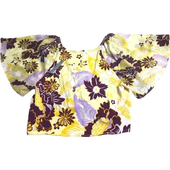 Anthropologie Maeve Cinched Peasant Floral Top - Picture 8 of 9